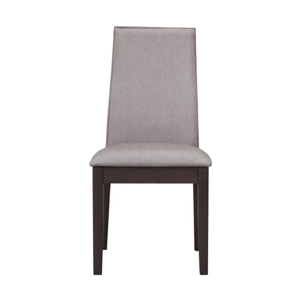 English Elm Set Of 2 Stylish Fabric Upholstered Dining Chairs In Deep Espresso For Modern Elegance And Comfort B016P223110-GIGA