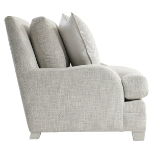 Bernhardt Bernhardt Rollins Fabric Chair In Weathered Bone — Plush Feather-Down Seat, Low Arms, Made-To-Order P7102A