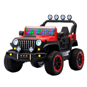 English Elm 24v Two Seat Kids Ride on Car with 4wd Motor Remote Control and Led Lights W509P378206