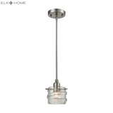 Hiver 7'' Wide 1-Light Mini Pendant D3898 Elk Home