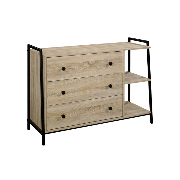 English Elm Dresser, Stylish Brown Finish With Ample Storage, Modern Design & Durable Frame For Any Room B356P367749