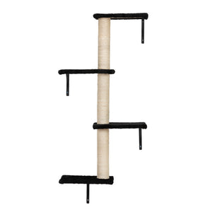 English Elm Cat Wall Mounted Climbing Set Five Piece Modular Perch System for Modern Interiors W2181P357564