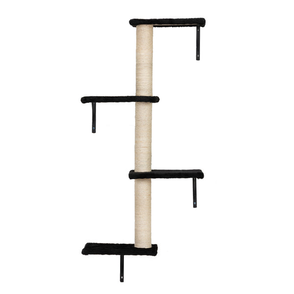 English Elm Cat Wall Mounted Climbing Set Five Piece Modular Perch System for Modern Interiors W2181P357564