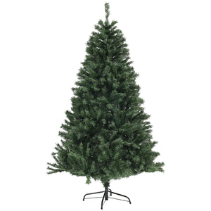 English Elm Homcom 6Ft Artificial Christmas Tree With 1000 Tips, Auto-Open Design For Easy Holiday Decor Setup W2225P229282