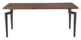 Kani Dining Table Walnut 110360 Zuo Modern