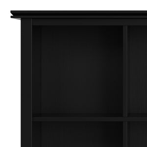 English Elm Artisan 9 Cube Bookcase & Storage Unit - Handcrafted Black Shelving For Stylish Organization & Display B136P238626