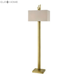 Azimuth 69'' High 2-Light Floor Lamp - Antique Brass D3939 Elk Home