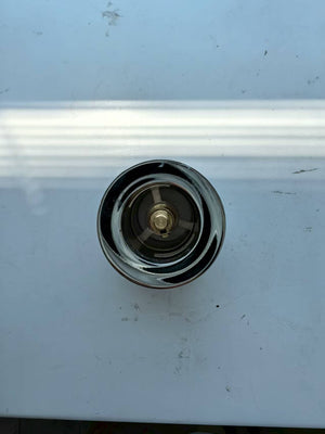 English Elm Matte White Brass Pop up Drain for Freestanding Tubs Flush Mount Corrosion Resistant W2753P296727