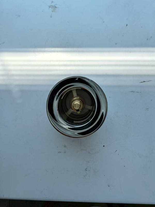 English Elm Matte White Brass Pop up Drain for Freestanding Tubs Flush Mount Corrosion Resistant W2753P296727