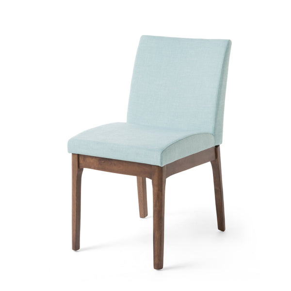 English Elm Dining Chair Set of Two Armless Upholstered Seats with Rubberwood Legs Modern Style Mint 58924.00MNT
