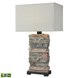 Terra Firma 30'' High 1-Light Outdoor Table Lamp - Stone - Includes LED Bulb D3975-LED Elk Home