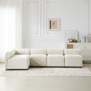 English Elm Christopher Knight Home® - Evelyn 5-Piece Modular Chenille Sectional Sofa - Stylish, Versatile Comfort For Modern Living Spaces N773IS00023B