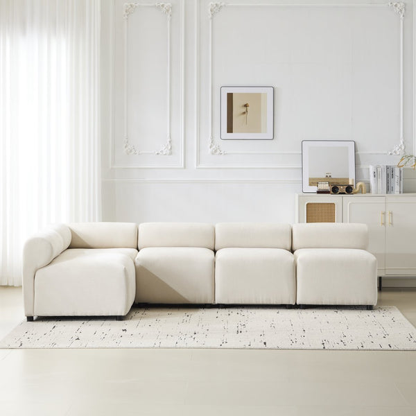 English Elm Christopher Knight Home® - Evelyn 5-Piece Modular Chenille Sectional Sofa - Stylish, Versatile Comfort For Modern Living Spaces N773IS00023B