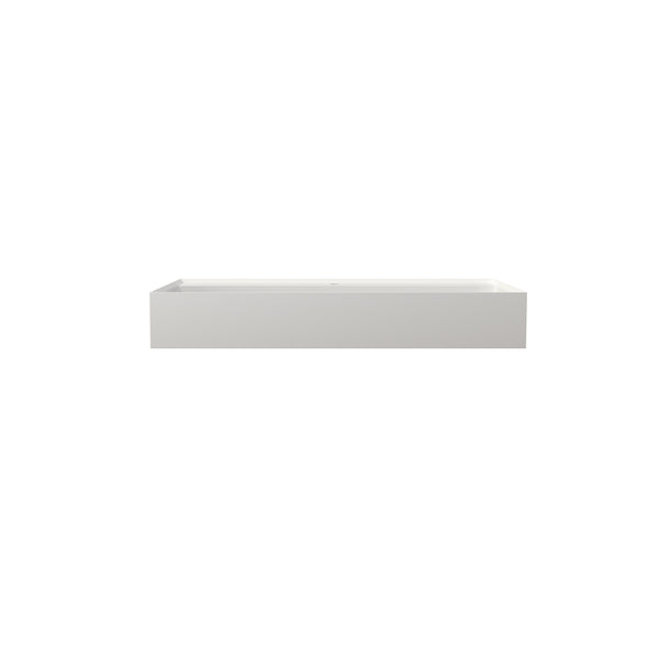 English Elm Stone Resin Seamless Vanity Basin Sculptural Sink for Modern Spa Bathrooms T3785P355779