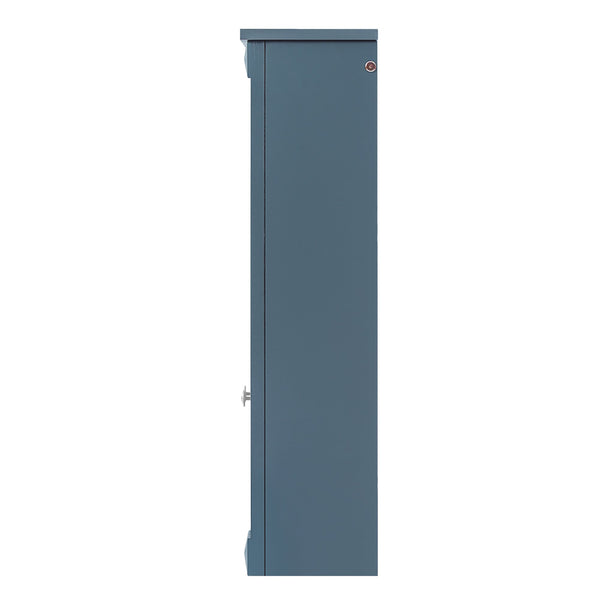 English Elm 47 Inch Wall Mounted Medicine Cabinet with Mirror Open Shelving and Adjustable Storage N710P363550C