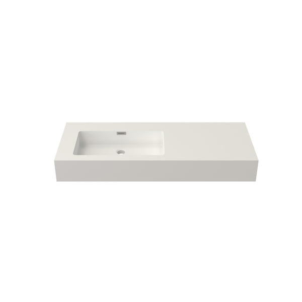 English Elm Stone Resin Seamless Basin Sink for Spa and Contemporary Bathroom Vanity Decor T3785P355781