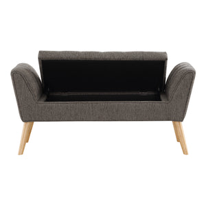 OSP Home Furnishings Castile Storage Bench Stone/ Natural