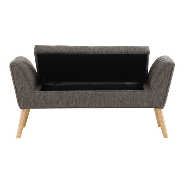 OSP Home Furnishings Castile Storage Bench Stone/ Natural