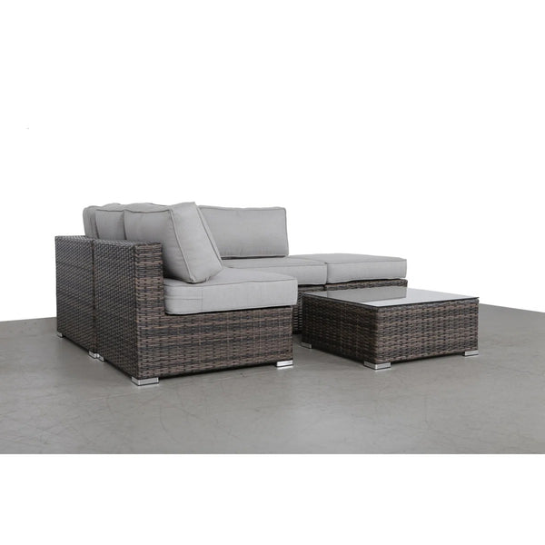 English Elm Fully Assembled 3-Piece Wicker Seating Group With Plush Cushions For Stylish, Comfortable Outdoor Relaxation B120S00269