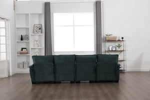 English Elm United We Win U Shaped Cloud Couch - 110" Modular Sectional Sofa With Memory Foam & Storage Pockets W1568S00216-GIGA