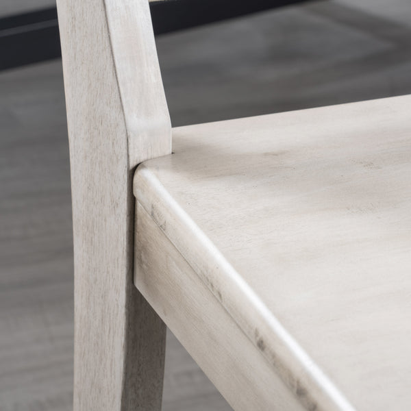 English Elm Christopher Knight Home® - Roshan Farmhouse Acacia Wood Dining Chairs Set Of 2 – Rustic Light Grey Wash With X-Back Design 62888.00LGW