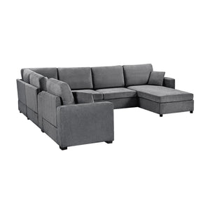 English Elm Swivel Barrel Accent Chair Chenille Tufted Round Club Seat for Living Room Lounge Grey N719S002350E