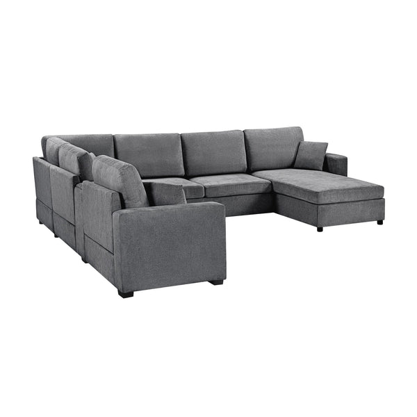 English Elm Swivel Barrel Accent Chair Chenille Tufted Round Club Seat for Living Room Lounge Grey N719S002350E