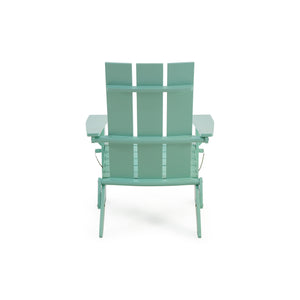 English Elm Zuma Solid Acacia Foldable Adirondack Chair Rustic Outdoor Lounger for Deck or Patio Mint 68319.00MNT