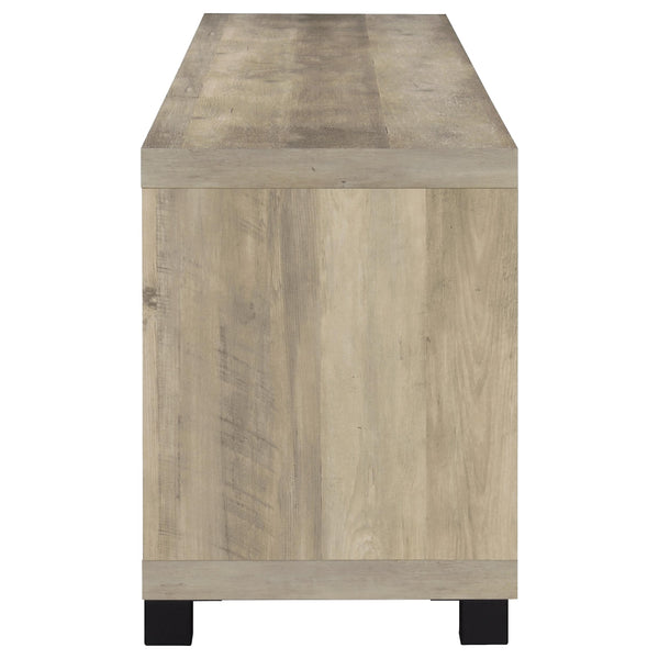 English Elm Arnaud Matte Black 3 Piece Entertainment Center with Media Towers for Living Room B062S01766