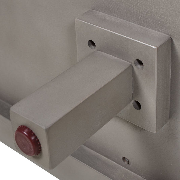 English Elm Jennifer Taylor Home - Dauphin 71" TV Stand Console Table in Grey Cashmere Wood with Gold Accents, Ample Storage, Assembled B2719P238490