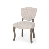 Christopher Knight Home® - Noble House - Crosswind Tufted Dining Chair With Cabriole Legs - Set Of 2