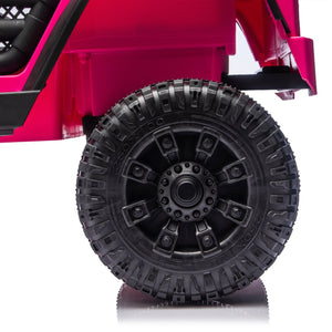 English Elm 24v Kids Electric Ride on Car with Parental Remote Dual Motor Four Wheel Suspension W1578P356392