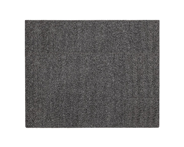 Sunpan Umea Hand-Woven Rug - Luxurious Artisanal Design with Eco-Friendly Wool for a Cozy Contemporary Home Black