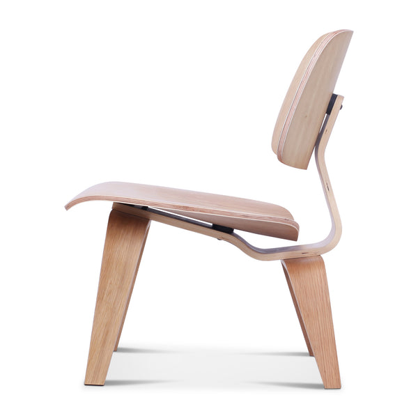 English Elm Molded Plywood Lounge Chair Mid Century Ergonomic Ash Veneer Seat for Living Room Oak B353P478334