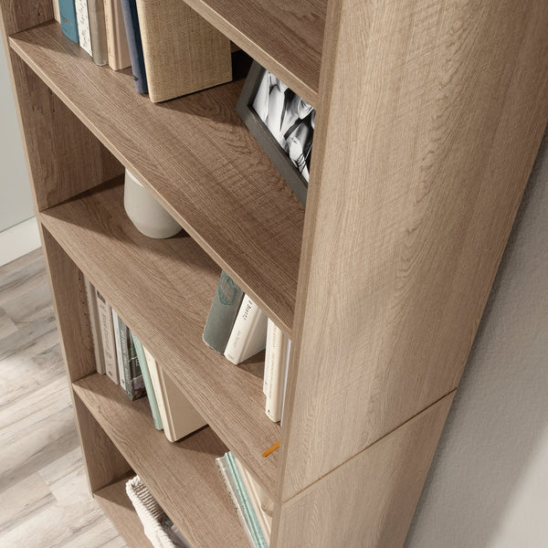 English Elm 5-Shelf Bookcase In Warm Brown Finish – Stylish, Durable Storage With Adjustable Shelves For Any Room B356P402599