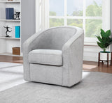 OSP Home Furnishings Danica Swivel Chair Smoke