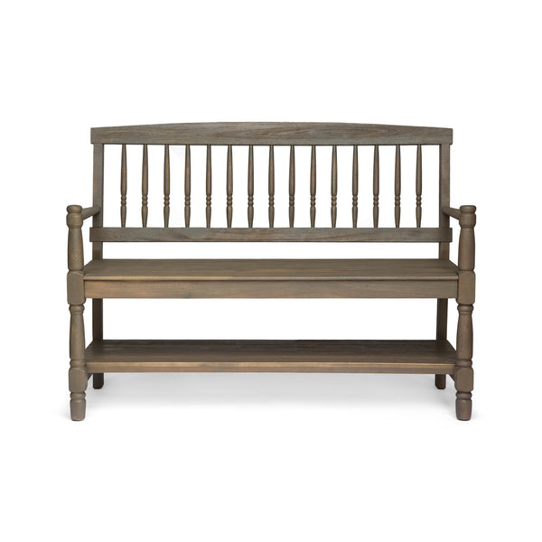 English Elm Christopher Knight Home® - Imperial Bench - Elegant Acacia Wood Storage Seat With Distressed Gray Finish For Home & Entryway 62539.00SGRY