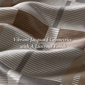 English Elm 8 Queen Jacquard Oversized Duvet Comforter Set with Euro Shams, Decorative Pillows, Plush Polyester fills Multicolor 22.83 L x 18.9 W x 15.35 H B035P319231