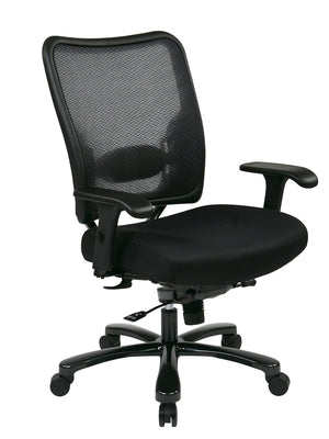 OSP Home Furnishings Double Layer Airgrid Big and Tall Ergonomic Office Chair with Lumbar Support Mesh Back 75-37A773