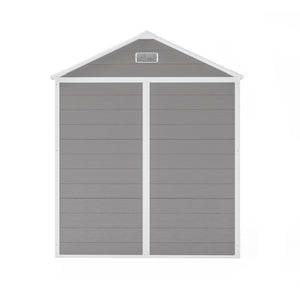 English Elm Campcraft 6x5 Ft Resin Outdoor Storage Shed with Uv Resistant Pp Panels and Lockable Door W1598S00021