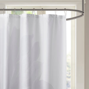 JLA Home Madison Park - Printed Floral Cotton Percale Shower Curtain — 200TC Photo-Realistic Blooms, Fade-Resistant, 72x72 MP70-7542