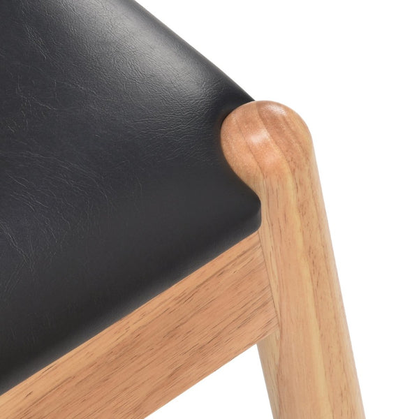 English Elm Weave Dining Chairs Set Of 2 - Mid-Century Modern Oak Frame, Handwoven Seat For Stylish Comfort T3623P371953-GIGA