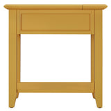 Homelegance By Top-Line Cerie 1-Drawer Side Table with Charging Station Yellow Wood