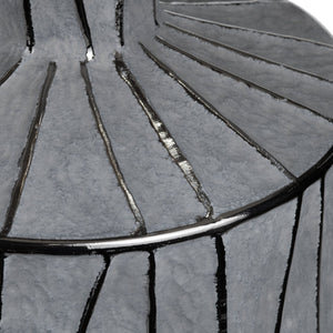 Crestview Collection 27.25"H Cothran Ceramic Table Lamp - Elegant Gray Design With Glossy Accents & 3-way Lighting Option   Cvap3123