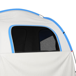 English Elm Outsunny Waterproof Suv Camping Tent for 5 to 6 Person Tailgate Outdoor Adventure Grey+Blue W2225P200548