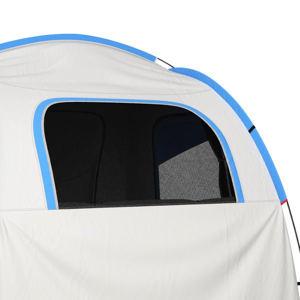 English Elm Outsunny Waterproof Suv Camping Tent for 5 to 6 Person Tailgate Outdoor Adventure Grey+Blue W2225P200548