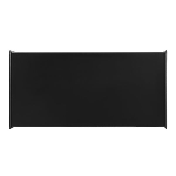 English Elm U-Can Vintage-Inspired Rectangle Coffee Table With 4 Drawers & 2 Shelves, Stylish Glass Accents N724P286421B-GIGA