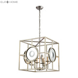 Magnitude 20'' Wide 4-Light Chandelier - Silver Leaf D4127 Elk Home