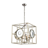 Magnitude 20'' Wide 4-Light Chandelier - Silver Leaf D4127 Elk Home