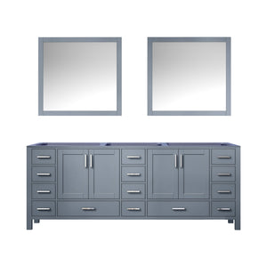 English Elm Dark Grey Double Bath Vanity 84" W X 22" D With Two Stylish Mirrors For Elegant Bathroom Upgrade B2731S00564